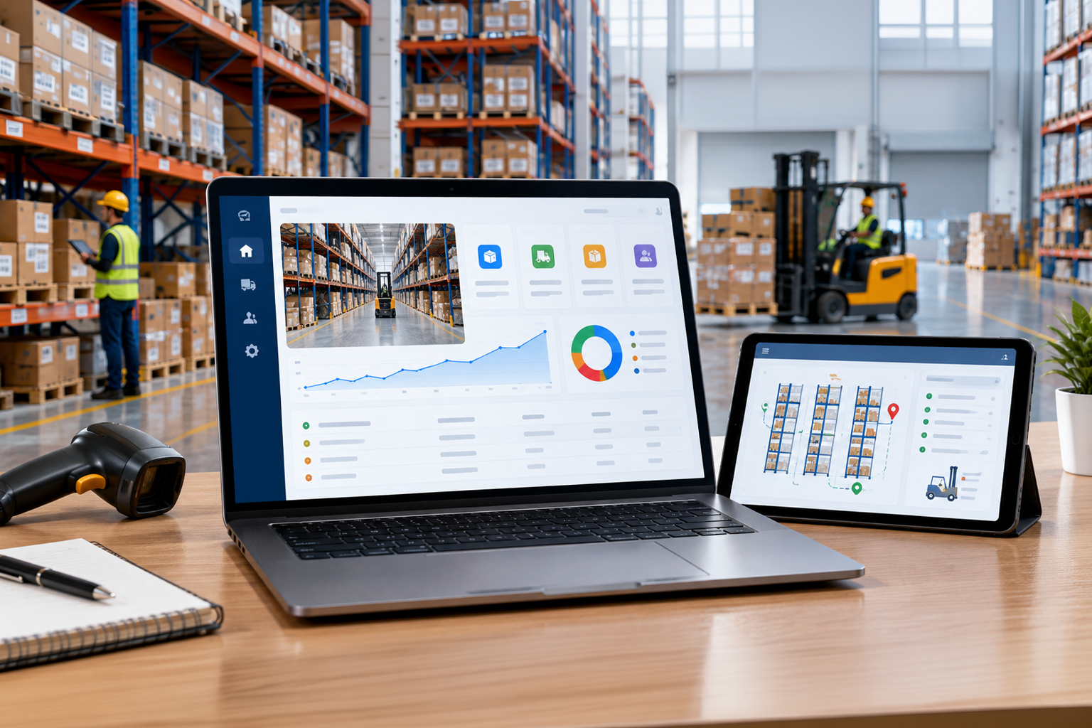 Small preview of the Warehouse Management interface